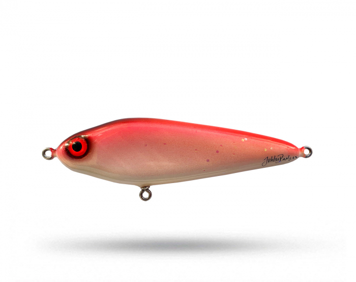 Juhlin Baits Bull Jerk - Red White i gruppen Fiskedrag / Jerkbaits hos Örebro Fiske & Outdoor AB (Juhlin Bull Jerk RedW)